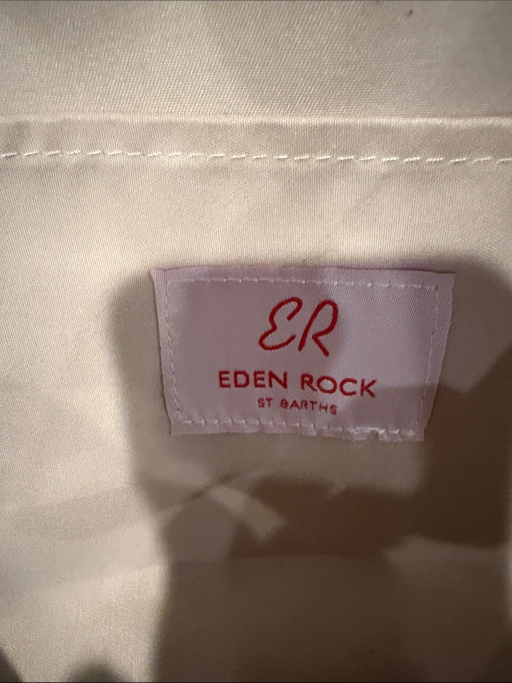 St Barths Canvas Tote Bag in Ivory and Red (Dave Matthew’s resort) - Picture 8 of 11